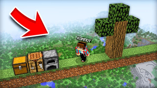 ПЫТАЮСЬ ВЫЖИТЬ НА ОДНОЙ ЛИНИИ В МАЙНКРАФТ | Компот Minecraft