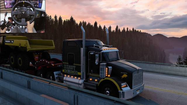 Early morning trucking – American Truck Simulator | Thrustmaster TX