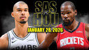 Хьюстон Рокетс – Сан-Антонио Спёрс | НБА | Обзор матча за 2026-01-29