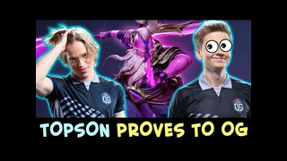 Topson proves to OG teammates why he is BEST Void Spirit
