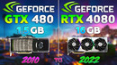 GTX 480 vs RTX 4080 – 12 Years Difference