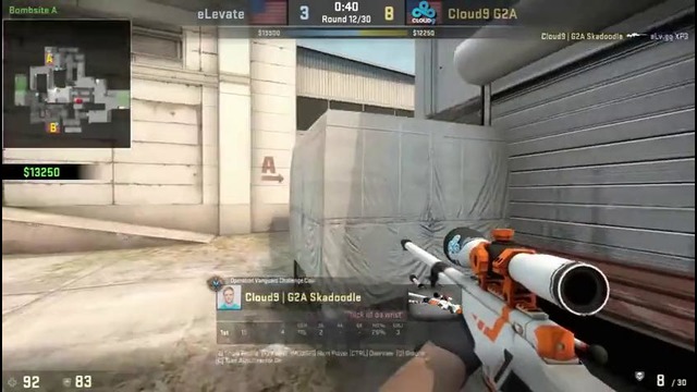 CSGO POV – Cloud9 Skadoodle K25|D8 vs eLevate COLOGNE QUAL
