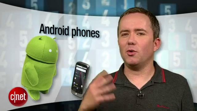 Top 5: Android Phones (cnet)