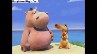 Hippo and Dog – on beach (На пляже)