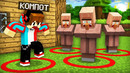 МЫ С ЖИТЕЛЯМИ НЕ МОЖЕМ ВЫЙТИ ИЗ КРАСНЫХ КРУГОВ В МАЙНКРАФТ | Компот Minecraft