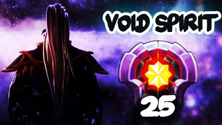 First lvl 25 master tier void spirit player in dota 2