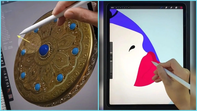 Creative Procreate Art! Amazing Drawing on iPad tablet! Satisfying Digital Art For Relax #4