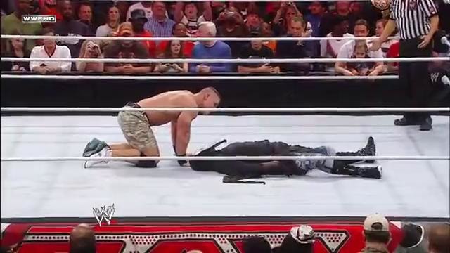 Horror movie icon attacks John Cena Raw, Oct. 31, 2011