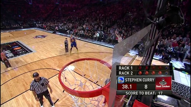 Stephen Curry Wins the 2015 Foot Locker Three-Point Contest
