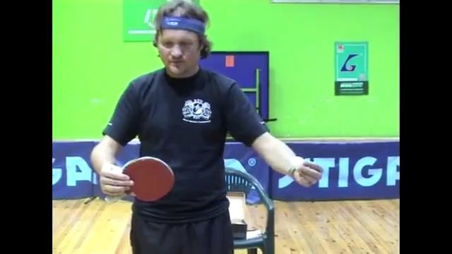 Table Tennis – backhand block (main principle)