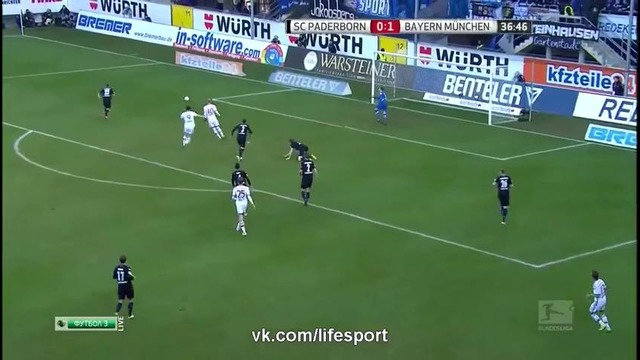 Падерборн 0:6 Бавария | Немецкая Бундеслига 2014/15 | 22-й тур | Обзор матча