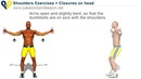 Dumbbell exercises shoulders Closures on head