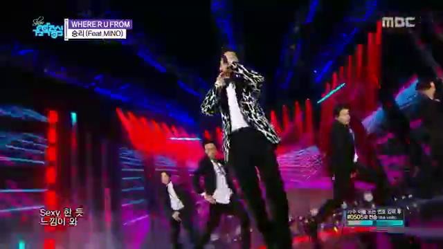 Seungri (BIG BANG) & Mino (Winner) – Where are you from [show music core]