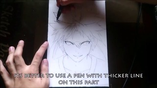 Inking – Line Art tips Drawing Yukihira Soma