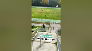 Guy Roller Skates Down Long Railing | People Are Awesome
