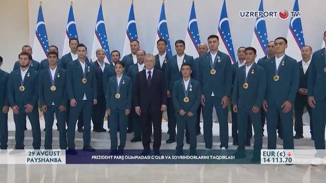 Prezident Parij Olimpiadasi g‘olib va sovrindorlarini taqdirladi