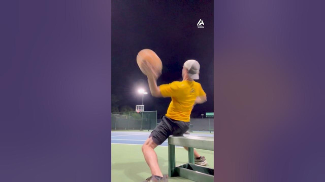 Man Shows off Impressive Basketball Trickshot Skills While Balancing on Board