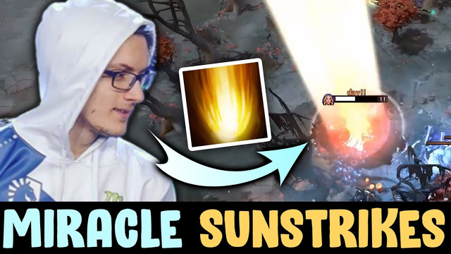 Miracle sunstrikes sniper — mid invoker