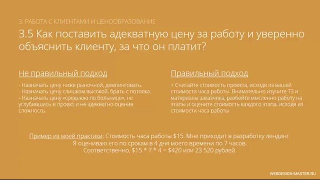 Как поставить адекватную цену за работу