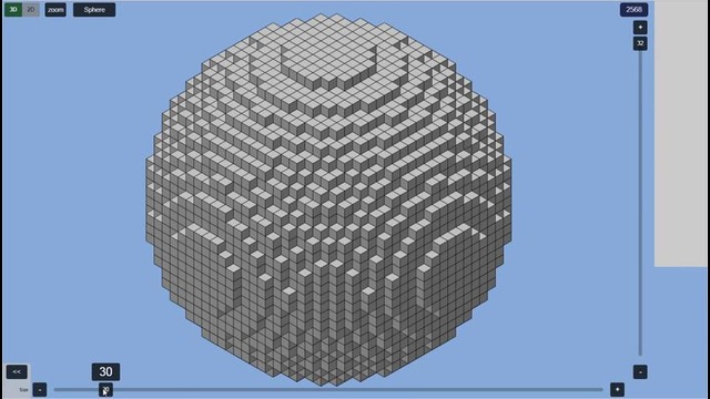 Постройка кругов, сфер и т.д. в Minecraft