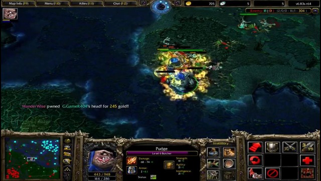 Pudge dota hook – beyond godlike