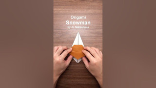 Origami Snowman (Jo Nakashima) #shorts