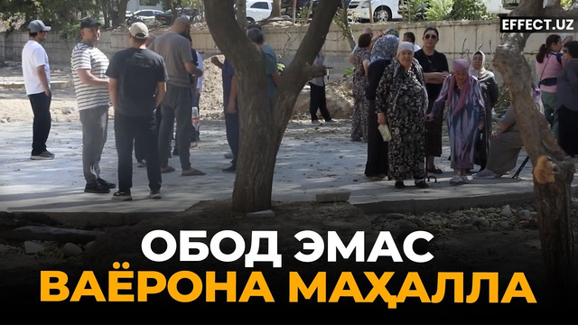 Обод эмас ваёрона маҳалла Шайхонтохурда одамлар нимадан норози– EFFECT UZ