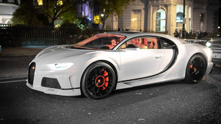 Qatar Royal Family Member Driving His $8.5Million Hermes Bugatti Chiron in Central London