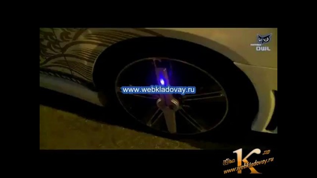 Анимация на колесах автомобиля