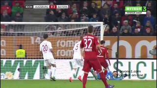 Аугсбург 1:3 Бавария | Немецкая Бундеслига 2015/16 | 21-й тур
