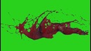 Footage blood Green Screen