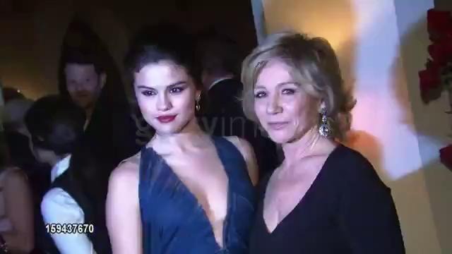 Selena Gomez in a Blue Dress 2014