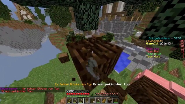 Кто первый достроит мост тот победит! новая игра майнкрафт