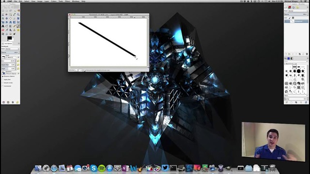 Learn GIMP Tutorial – Day 7 – How to Draw a Straight Line in Gimp – YouTube