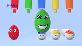 Яйца с сюрпризом Учим цвета Surprise eggs Развивающий мультик для детей