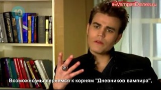 Ian Somerhalder, Paul Wesley and Claire Holt on MTV’s 10 on Top (03-02-13)