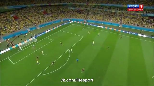 Бразилия – Германия 1:7 Чемпионат мира 2014 года 1/2 финала (09.07.2014)