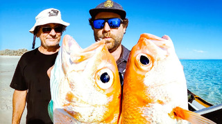 GIANT GOLDFISH Jetski Deep Sea Fishing On A Hand Line With My Dad & Brother (Part 1) – Ep 220