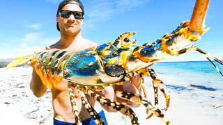 GIANT CRAYFISH Catch And Cook In A Lightning Storm