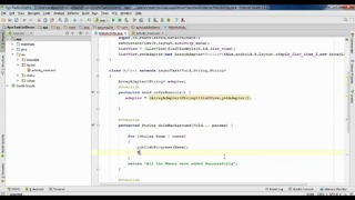 Android Studio Tutorial – 66 – AsyncTask with ListView example