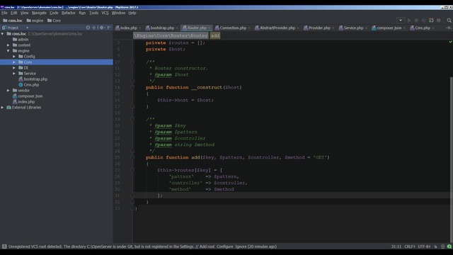 Создание CMS на php – 5 урок (Router, Service ч. 1)