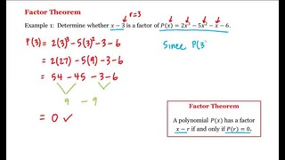 5 – 14 – Factor Theorem (4-24)