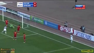 Супер гол Александра Кокорина в товарищеском матче Россия – Армения