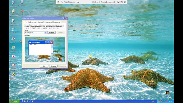 Установка тем Plus! для Windows XP в VMware Workstation 16 Player