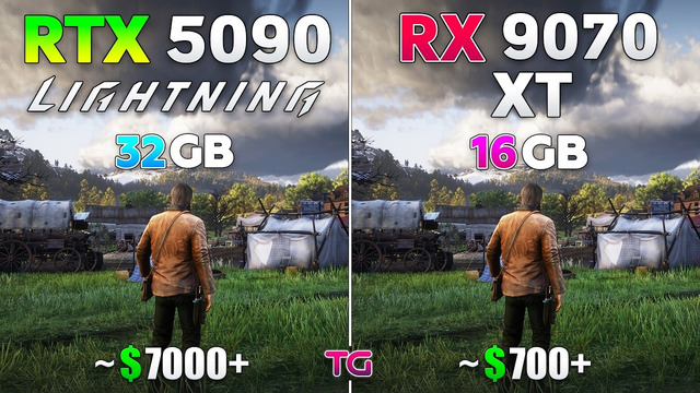 RTX 5090 Lightning Z vs RX 9070 XT – How Big is the Difference