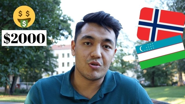Norvegiyada talaba 1 oyda nech pul topadi ($2000)