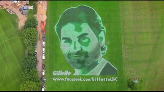 Gillette побрила травянистого Роджера Федерера