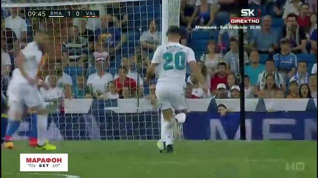Реал Мадрид – Валенсия | Испанская Примера 2017/18 | 2-й тур | Обзор матча