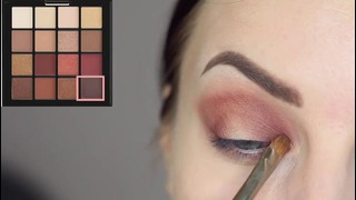 Простой бюджетный эффектный яркий макияж / warm halo eye makeup