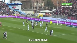 (HD) СПАЛ – Милан | Итальянская Серия А 2017/18 | 24-й тур | Обзор матча